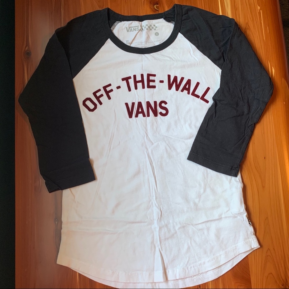 Vans off the wall 3/4 sleeve baseball T